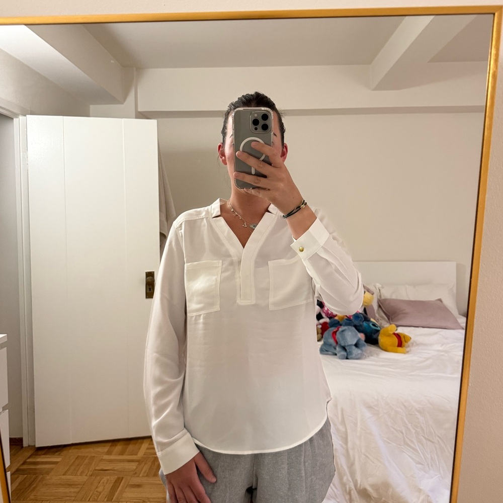 White Formal Blouse